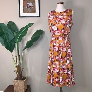 NWT Superfoxx Sienna Floral Fit & Flare Summer Dress, Waist Tie, Size L